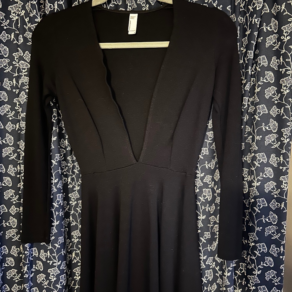 American Apparel Low V Cut Mini Dress - Picture 1 of 2